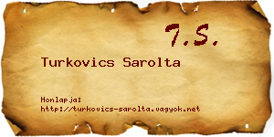 Turkovics Sarolta névjegykártya