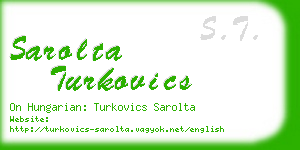 sarolta turkovics business card